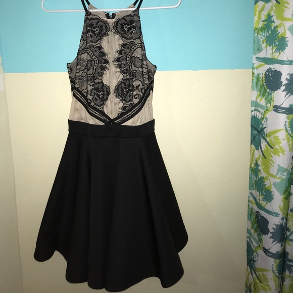 NEW WITH TAGS! Black & Nude Holiday Party Dress - Picture 3 of 8